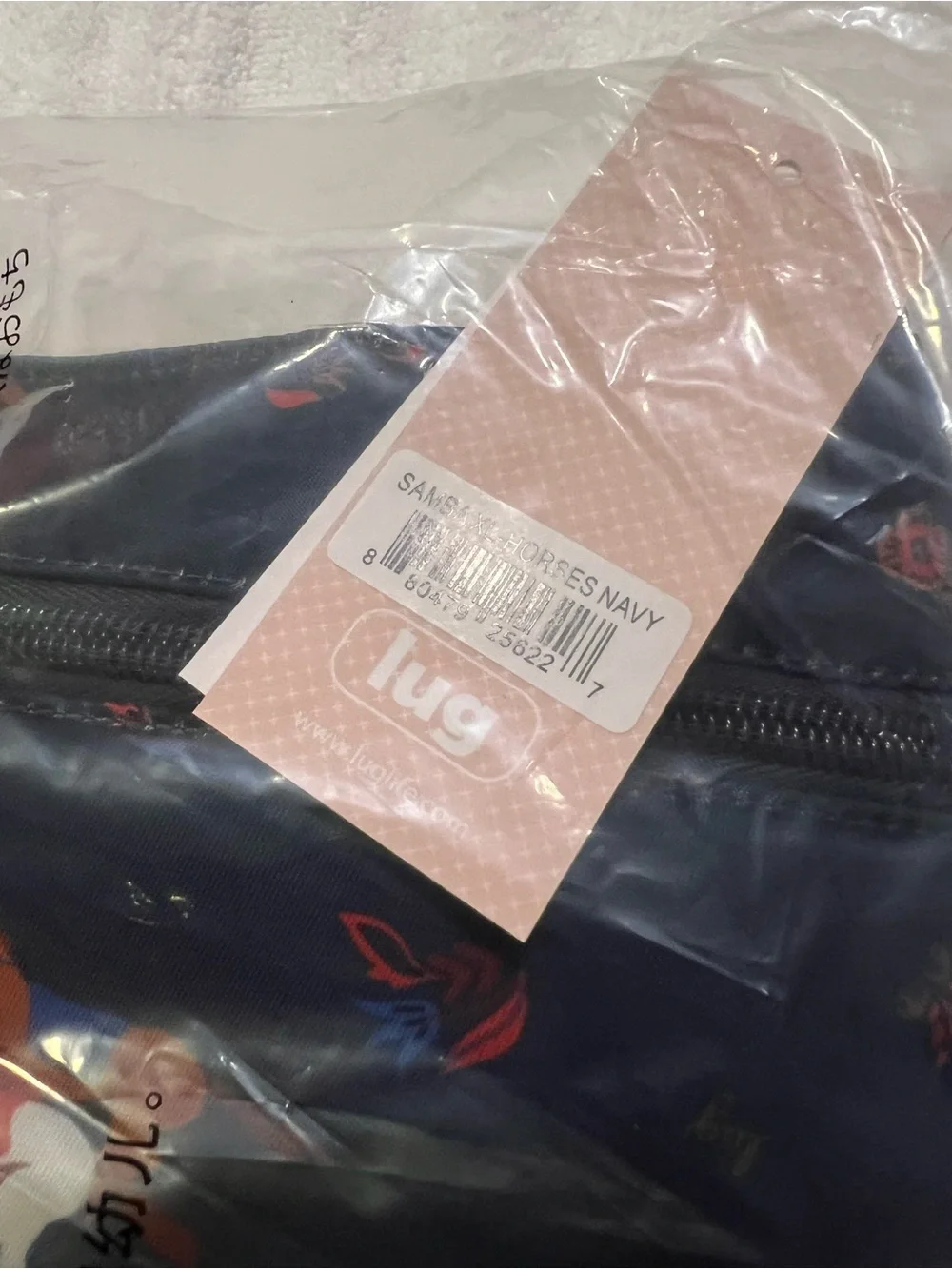 Lug Samba XL in Horses Navy NWT